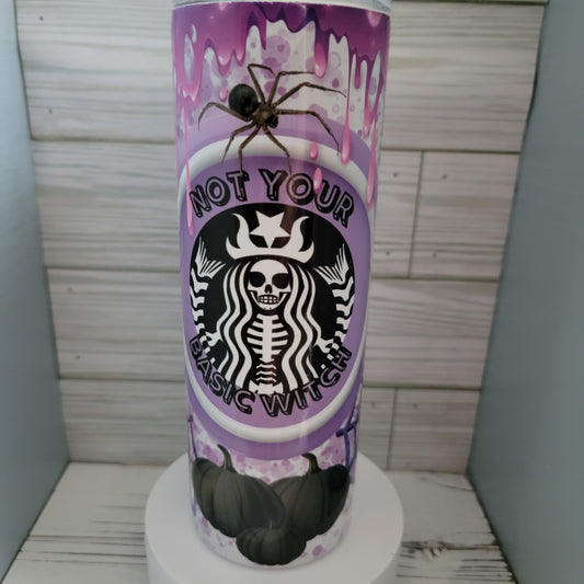 20oz Not Your Basic Witch  Logo  Tumbler