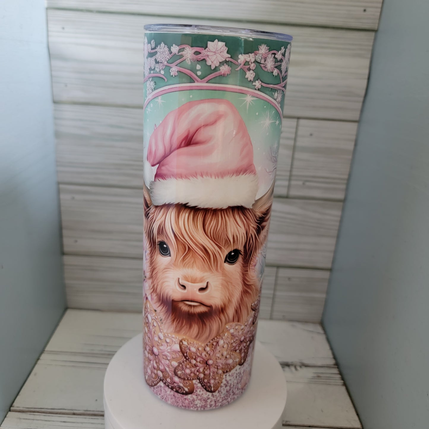 20oz Highland Cow Christmas Tumbler