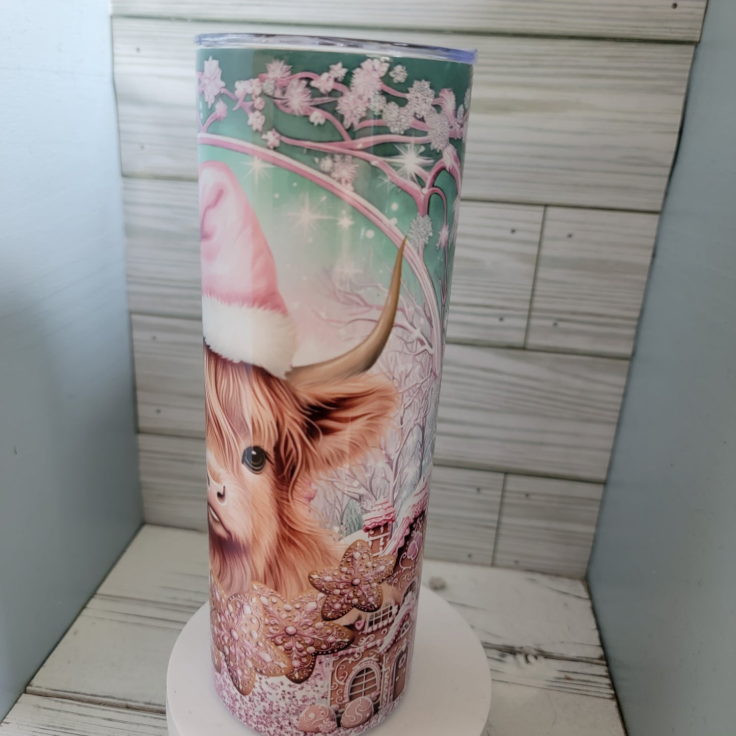 20oz Highland Cow Christmas Tumbler