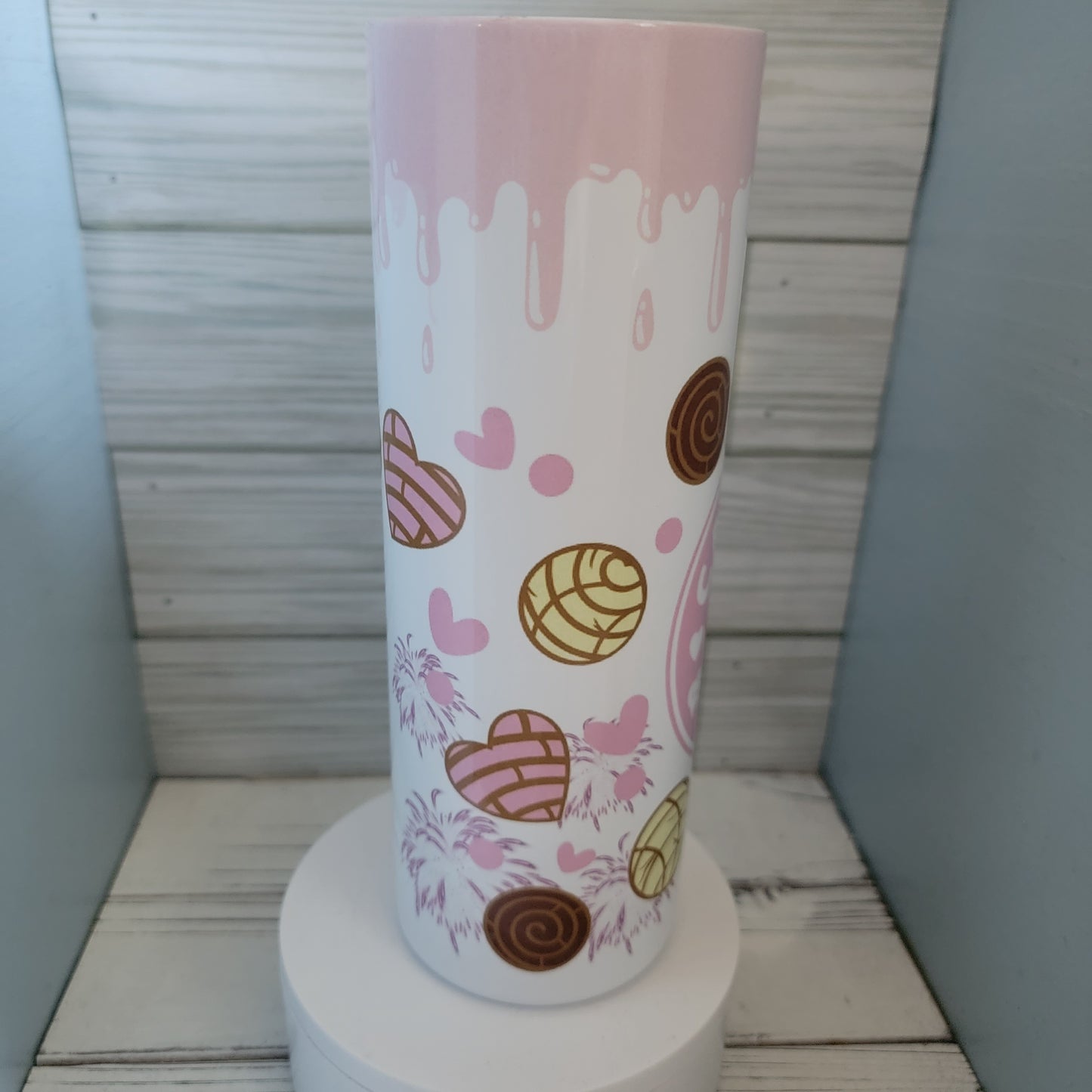 20oz Cafecito y Chisme coffee addict sublimation Tumbler