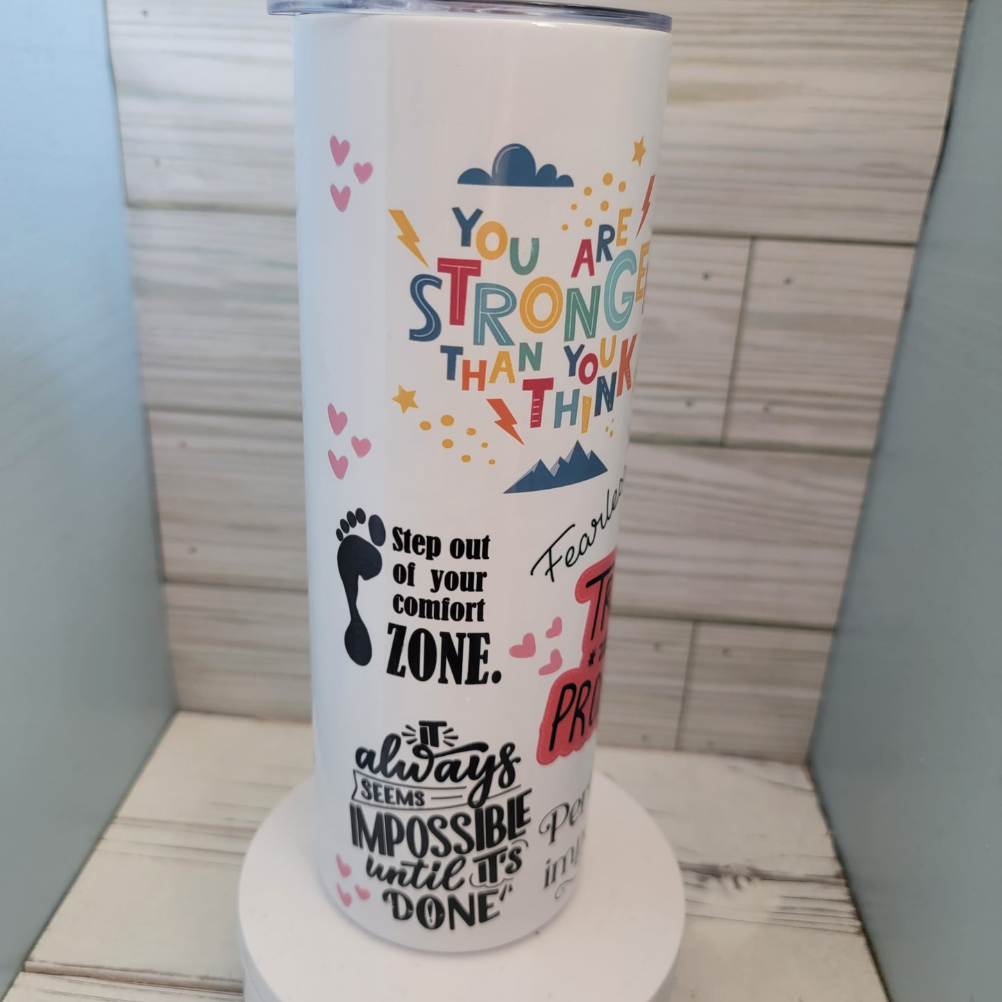 20 oz Motivational Mental Health Matters Sublimation Tumbler Drinkware Stainless Steel