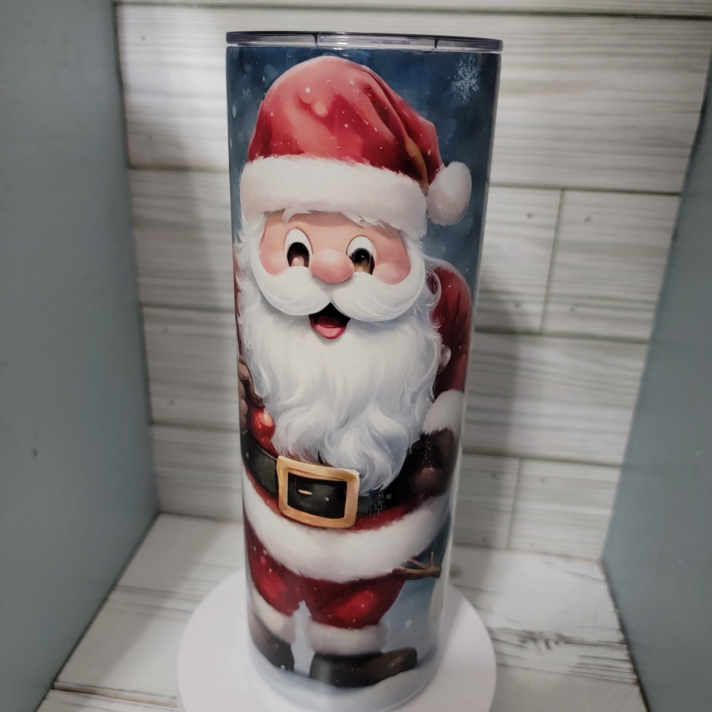 20 oz Christmas Santa Snowman and Reindeer Snow Christmas Tree Sublimation tumbler Drinkware Stainless steel Bottles