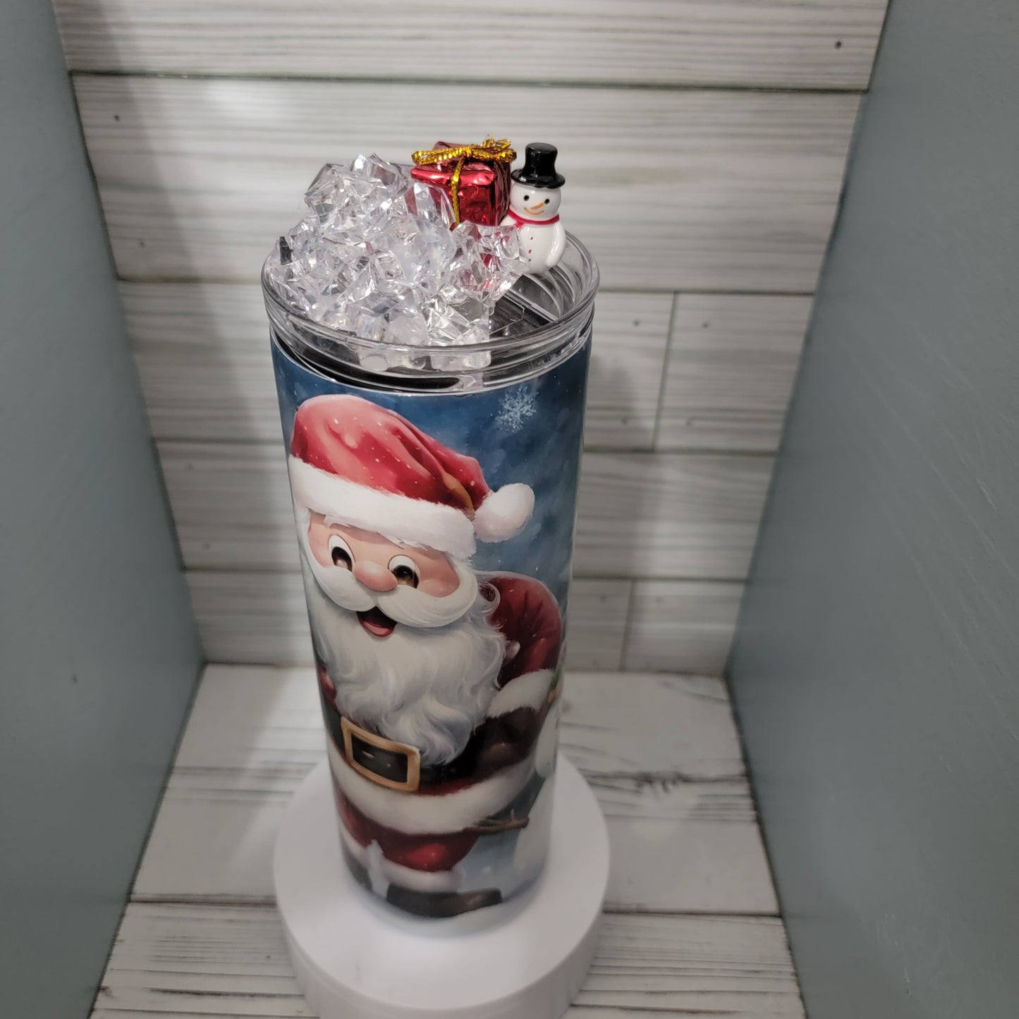 20 oz Christmas Santa Snowman and Reindeer Snow Christmas Tree Sublimation tumbler Drinkware Stainless steel Bottles