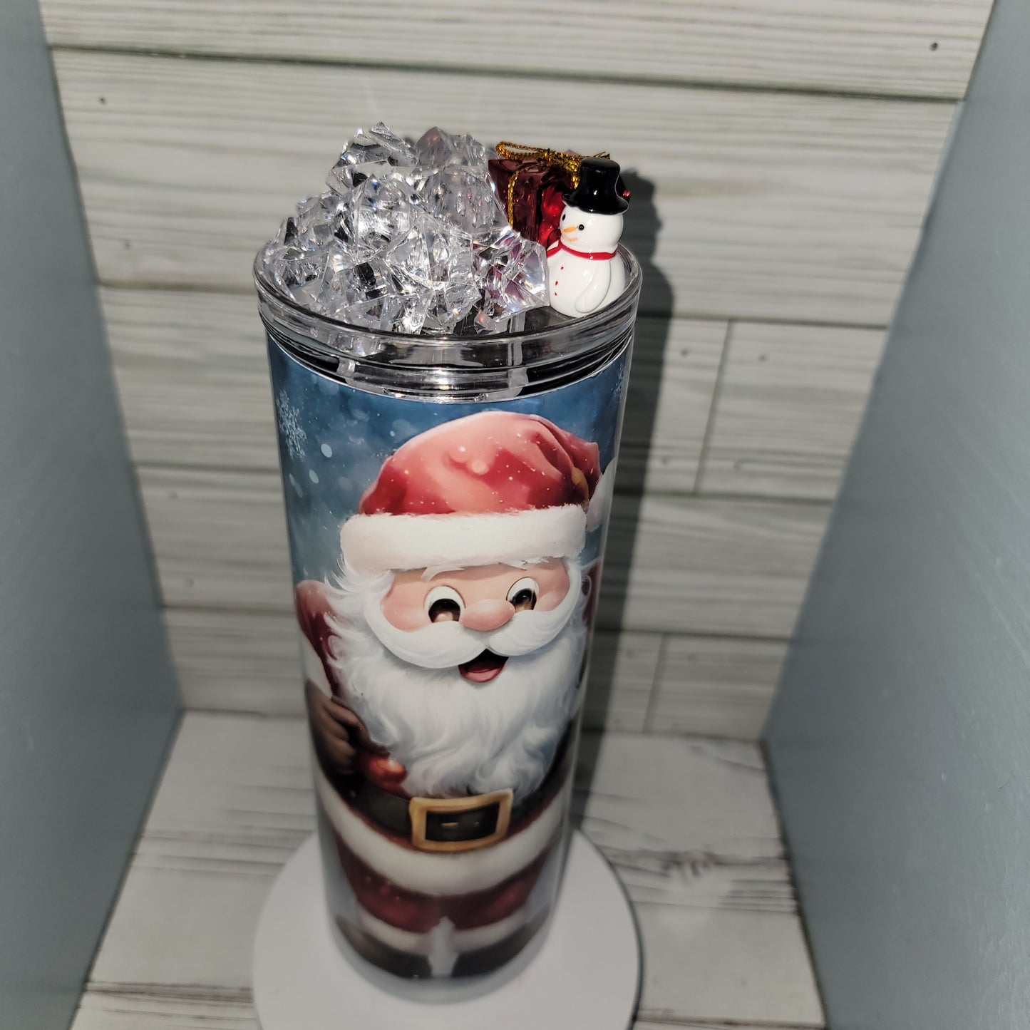 20 oz Christmas Santa Snowman and Reindeer Snow Christmas Tree Sublimation tumbler Drinkware Stainless steel Bottles