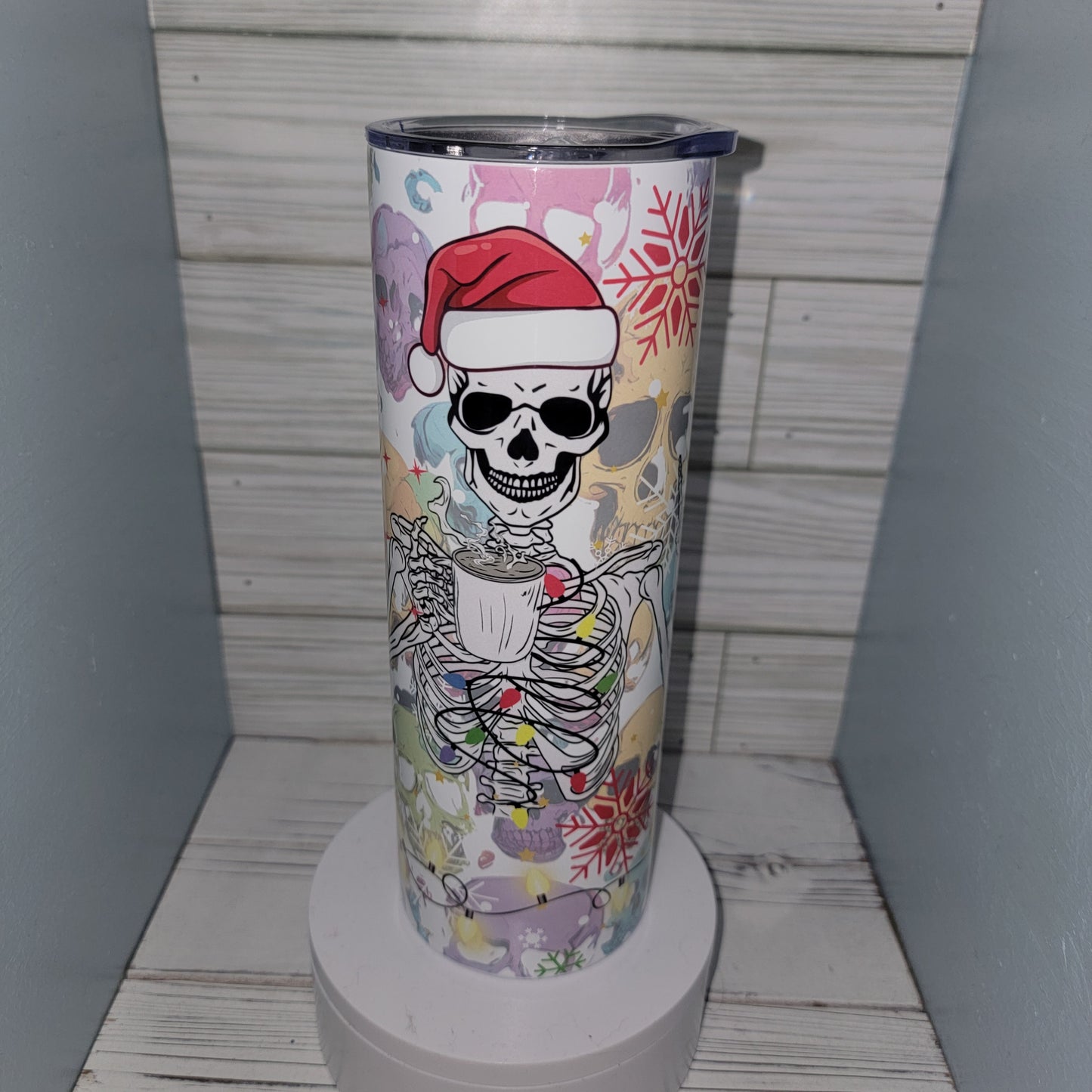 20 OZ Skeleton Christmas Is this jolly enough sublimation tumbler drinkware Stainless Steel