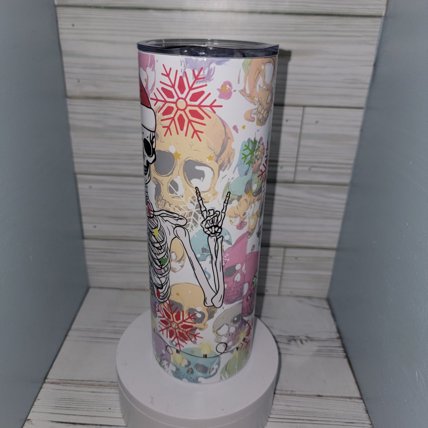 20 OZ Skeleton Christmas Is this jolly enough sublimation tumbler drinkware Stainless Steel