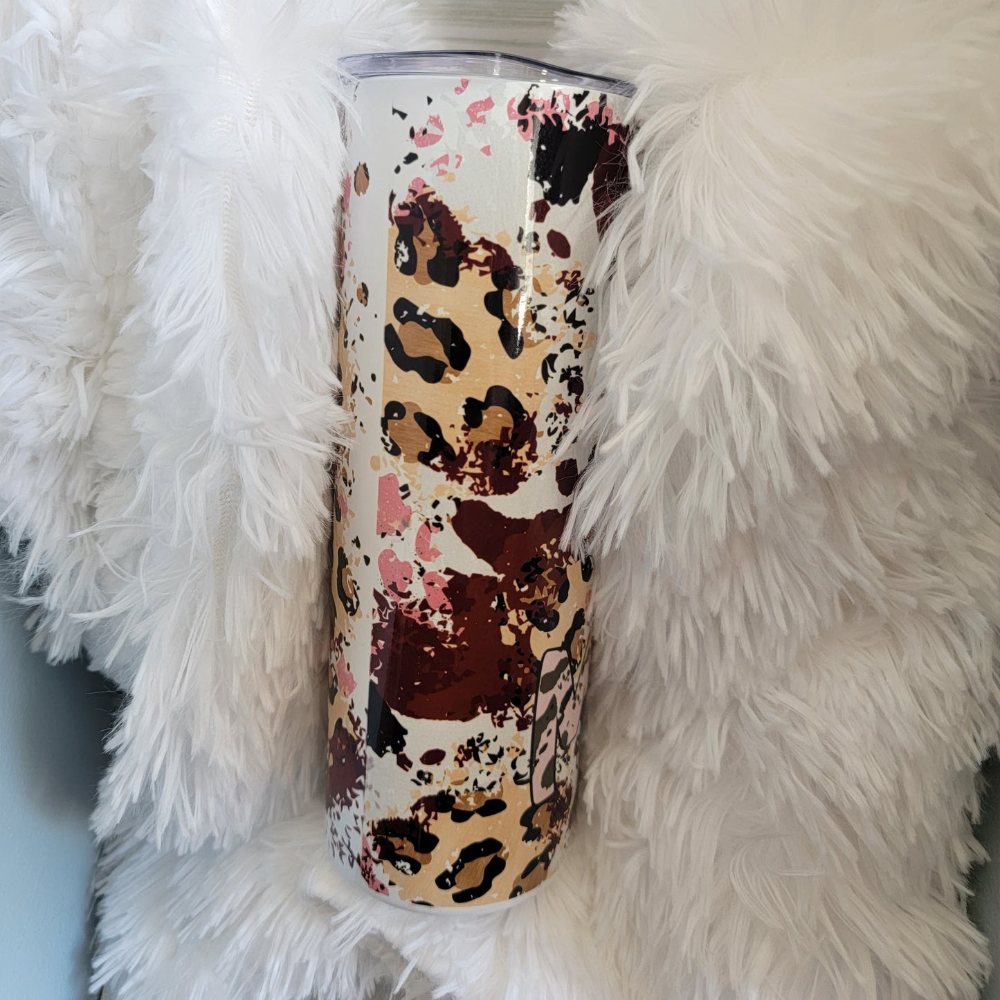 20 oz Highland Cow Mama Cow Print sublimation Tumbler