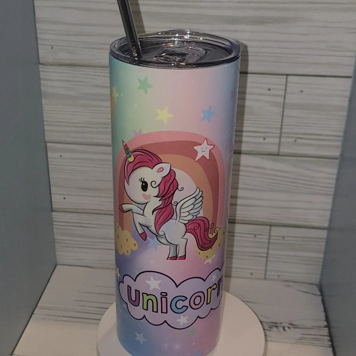 20 Oz Unicorns Theme Tumbler