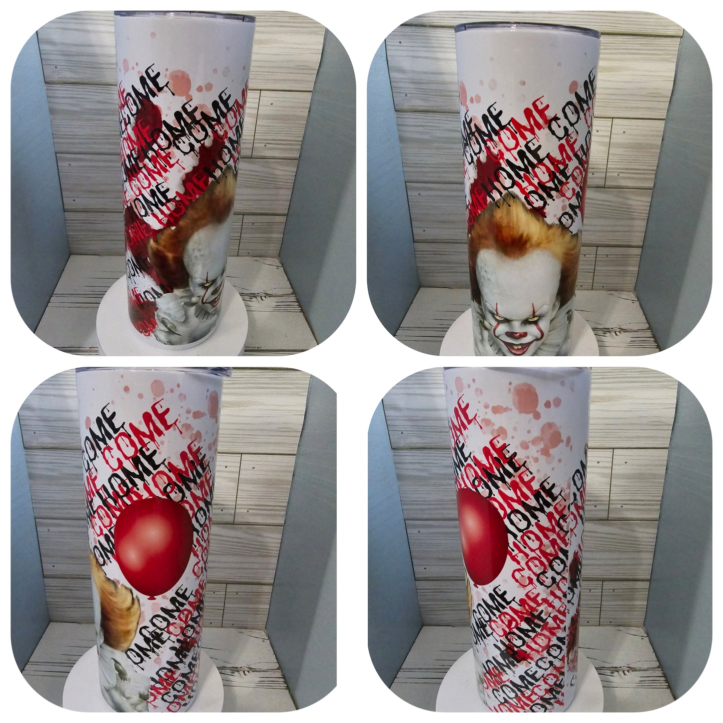 Halloween Spooky sublimation tumblers Ghostface, Michael Myers, pennywise, beetlejuice, jigsaw, chucky, hocus pocus